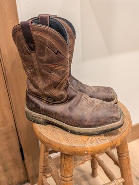 Irish Setter Men's Steel Toe Work Boots Brown Size 10EE